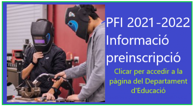 Informació preinscripció 2021-2022